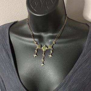 Cute Green Necklace Adjustable 15 To 17 Inches Long